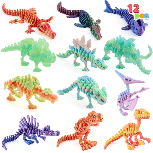 JOYIN Tyrannosaurus Rex figure with articulated joints for dynamic play and sensory engagement.