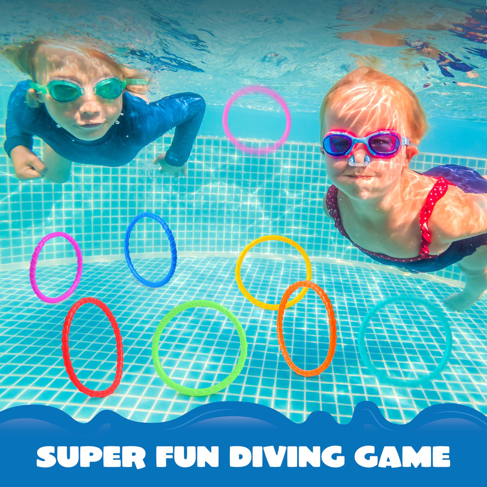 JOYIN Dive Circles blue ring, ideal for practicing breath control and underwater retrieval drills.