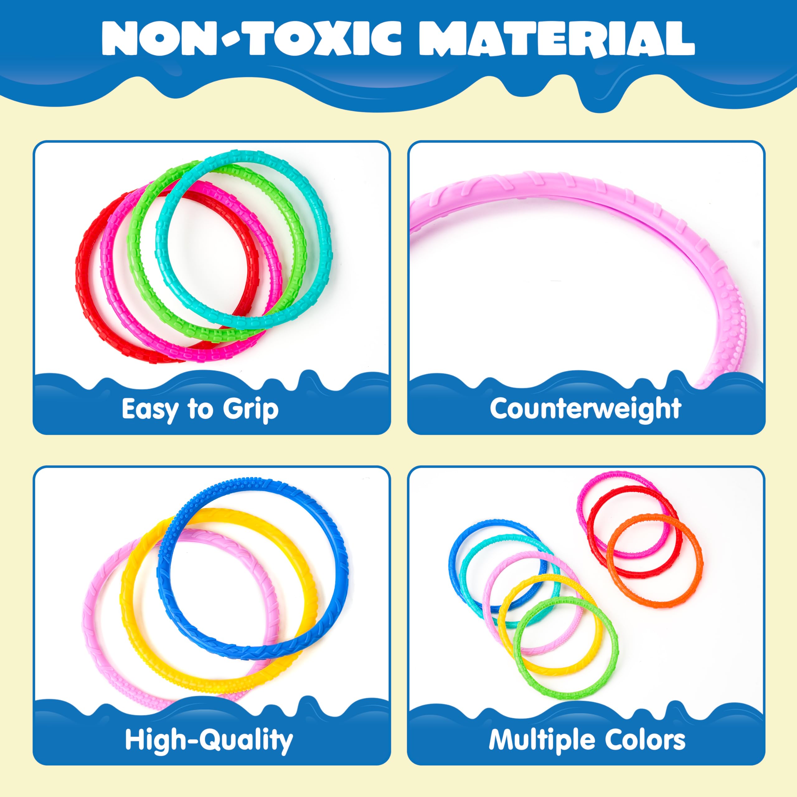 JOYIN Dive Circles green ring, easy-to-see gear that encourages safe, supervised underwater play.