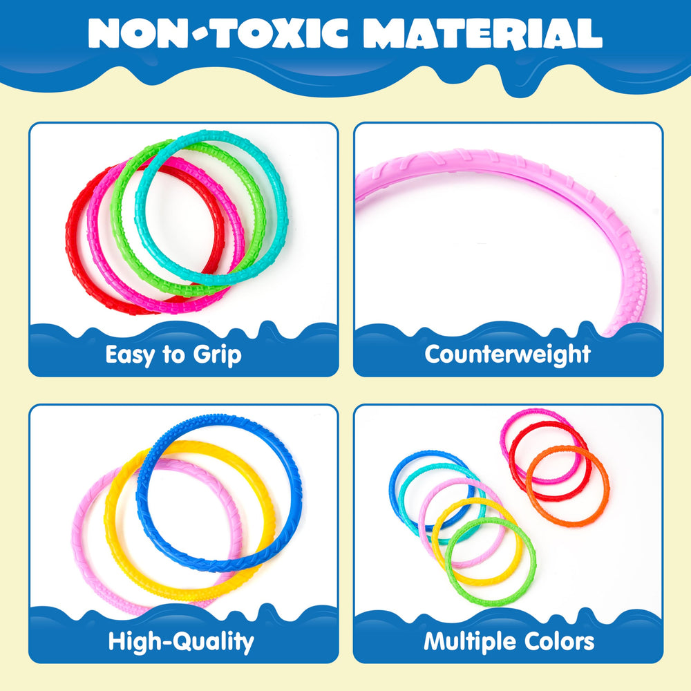 JOYIN Dive Circles green ring, easy-to-see gear that encourages safe, supervised underwater play.