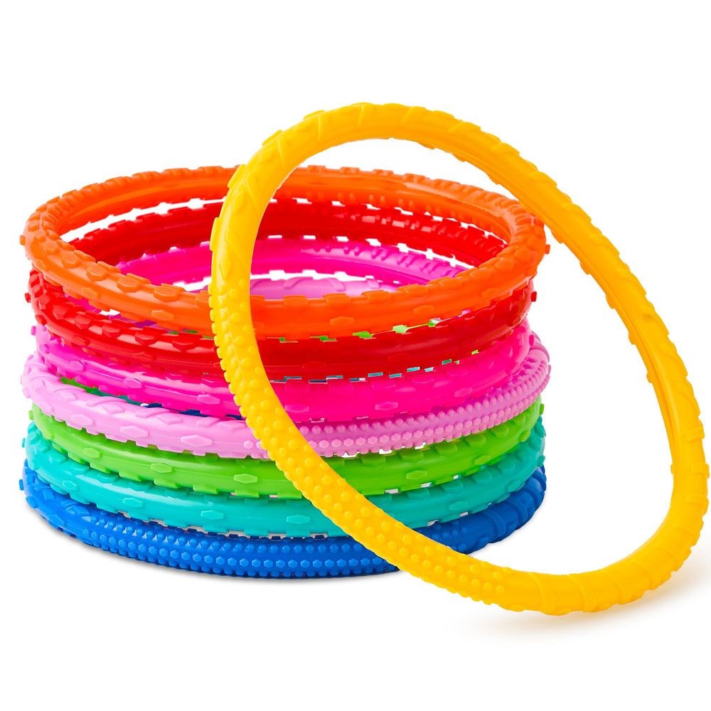 JOYIN Dive Circles red ring, high visibility underwater for easy retrieval and safe play.