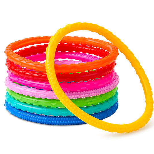 JOYIN Dive Circles red ring, high visibility underwater for easy retrieval and safe play.
