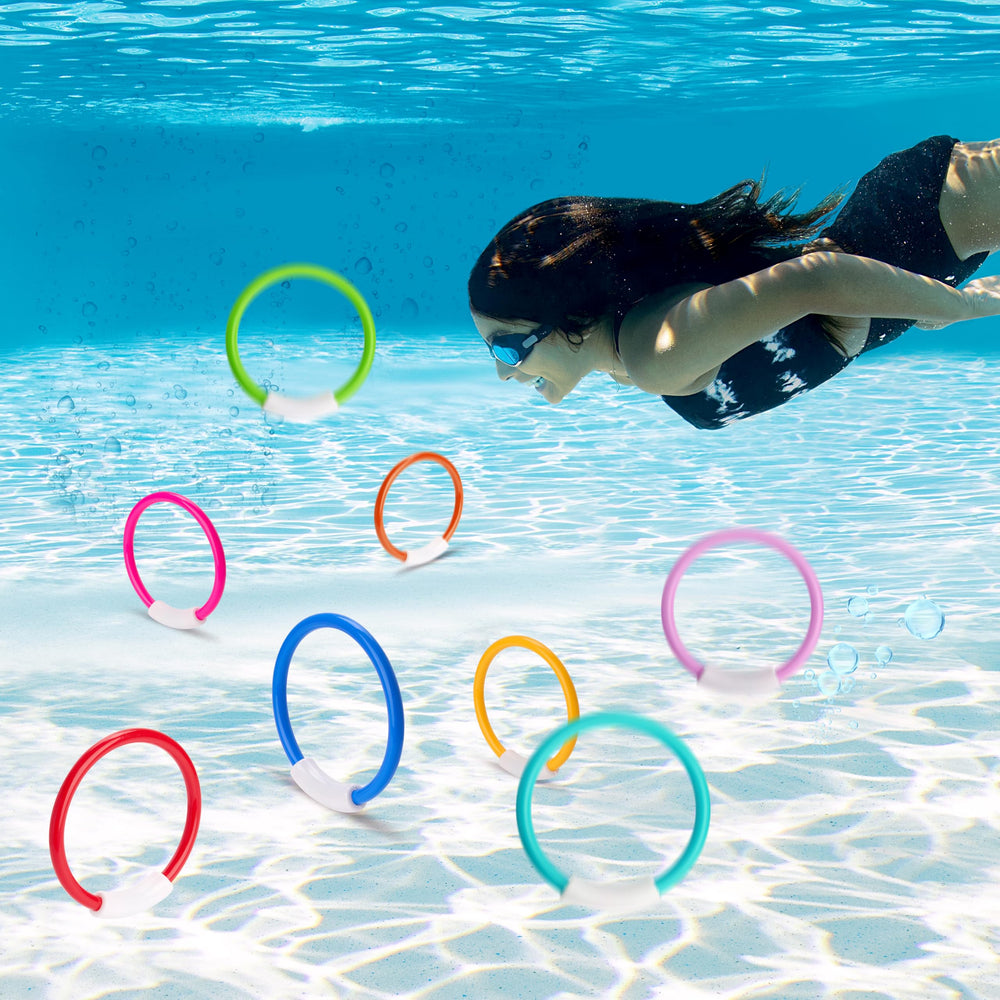 JOYIN Dive Rings bright, fade-resistant colors ensure lasting underwater visibility