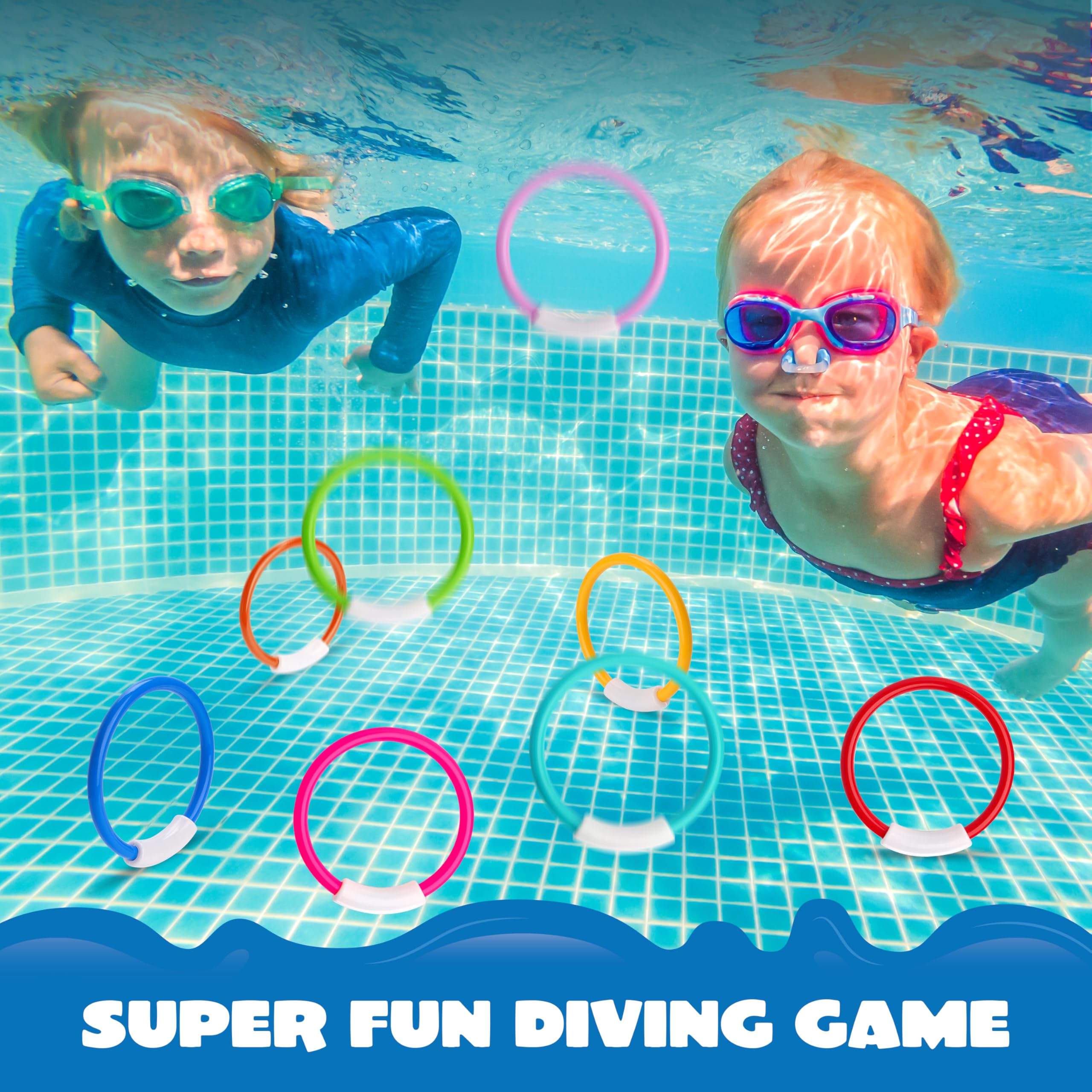 JOYIN Dive Rings are high quality and non-toxic for safe water play