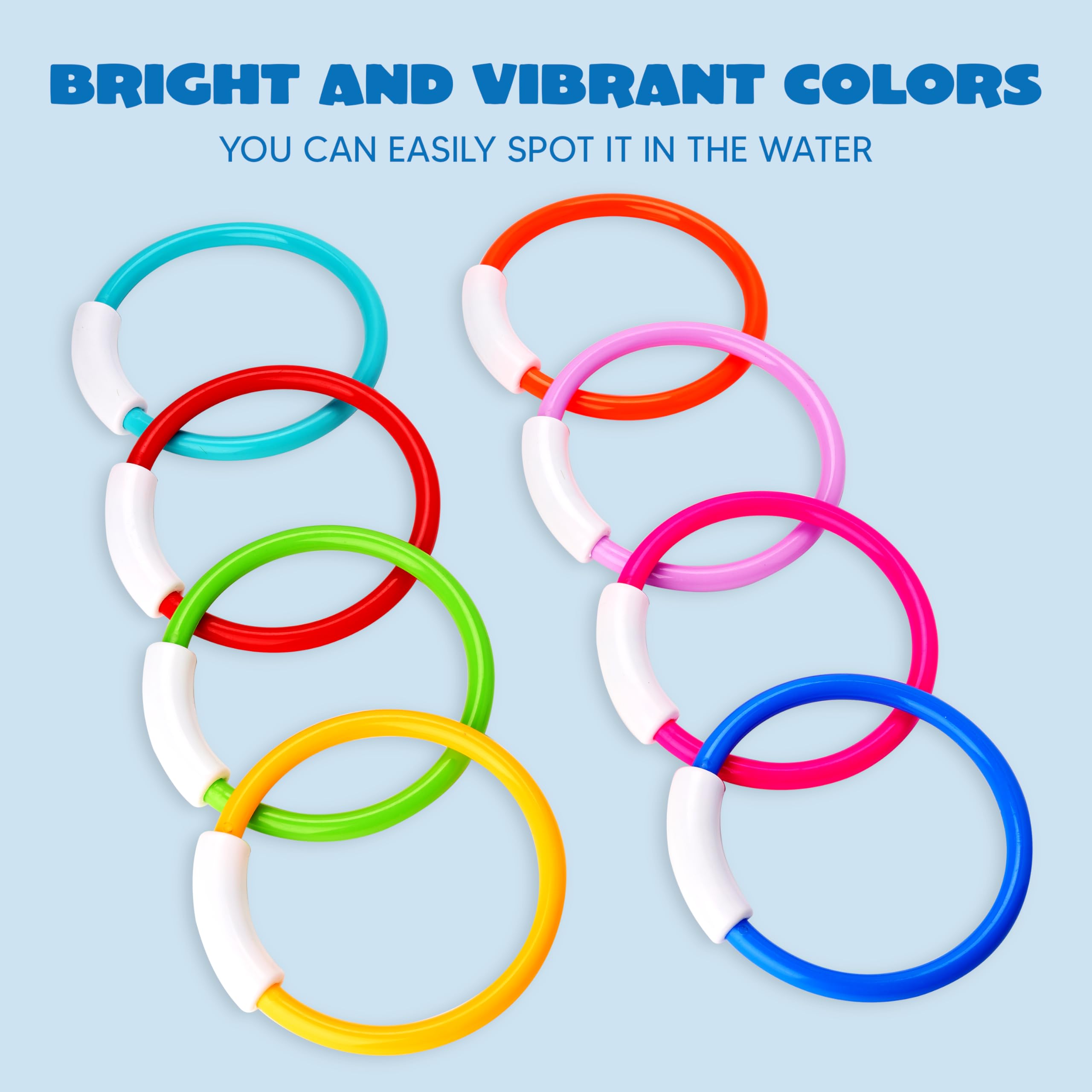 JOYIN Dive Rings sink quickly and stand upright for a thrilling challenge