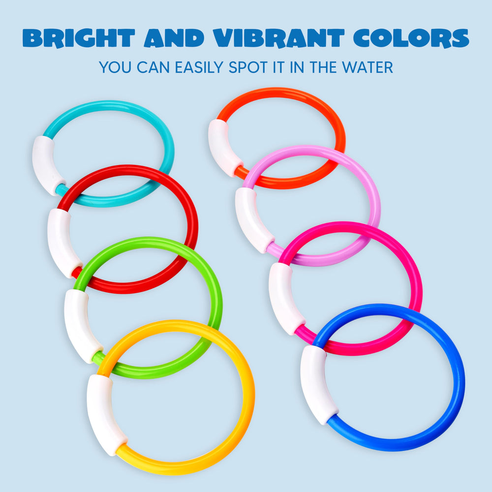 JOYIN Dive Rings sink quickly and stand upright for a thrilling challenge