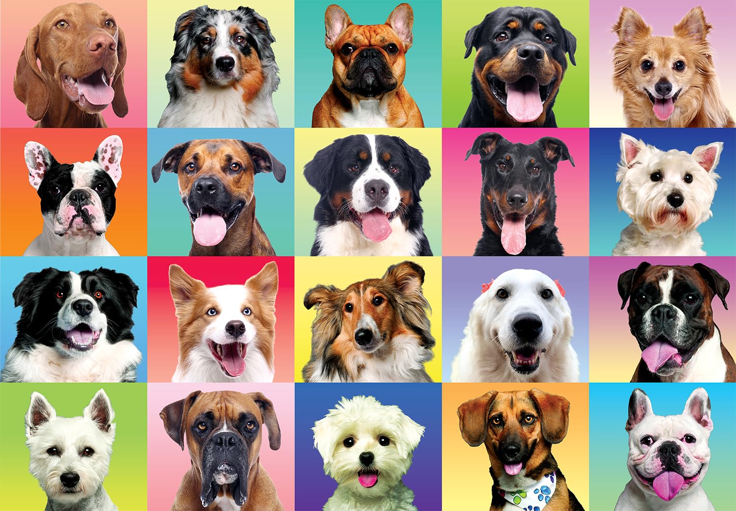 JOYIN dog puzzle with 300 pieces and large parts for easy handling.