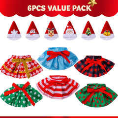 JOYIN doll hat Christmas pom for cheerful costumes and holiday pretend play.