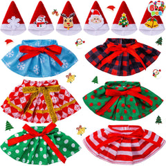 JOYIN doll skirt Christmas ruffle for festive dress-up and imaginative play.
