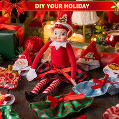 JOYIN doll skirt pine pattern enhances cozy holiday wardrobe options.