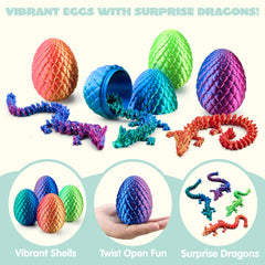 JOYIN dragon eggs red laser egg contains a lifelike dragon for gift-giving.
