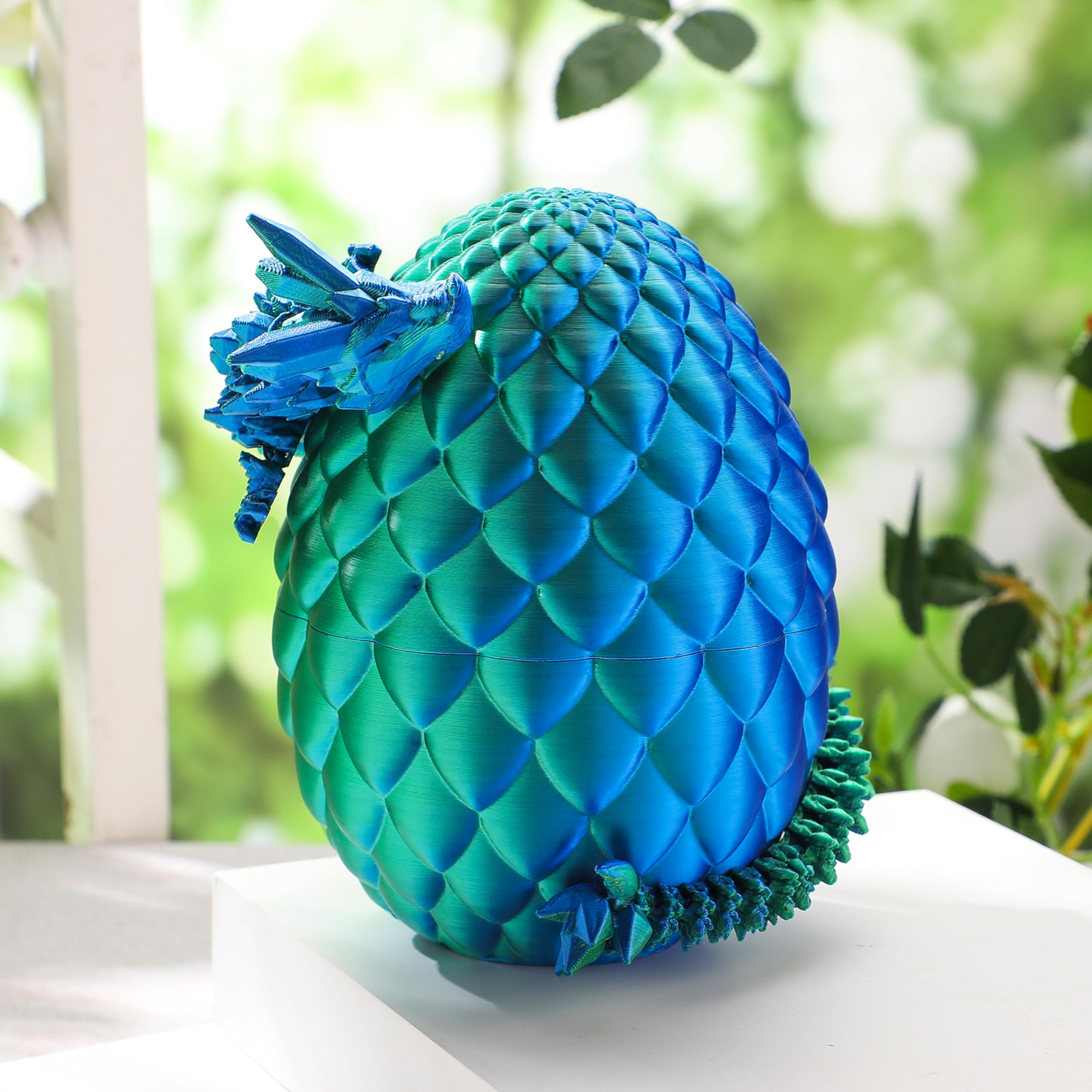 JOYIN 12-inch laser blue-green dragon inside.