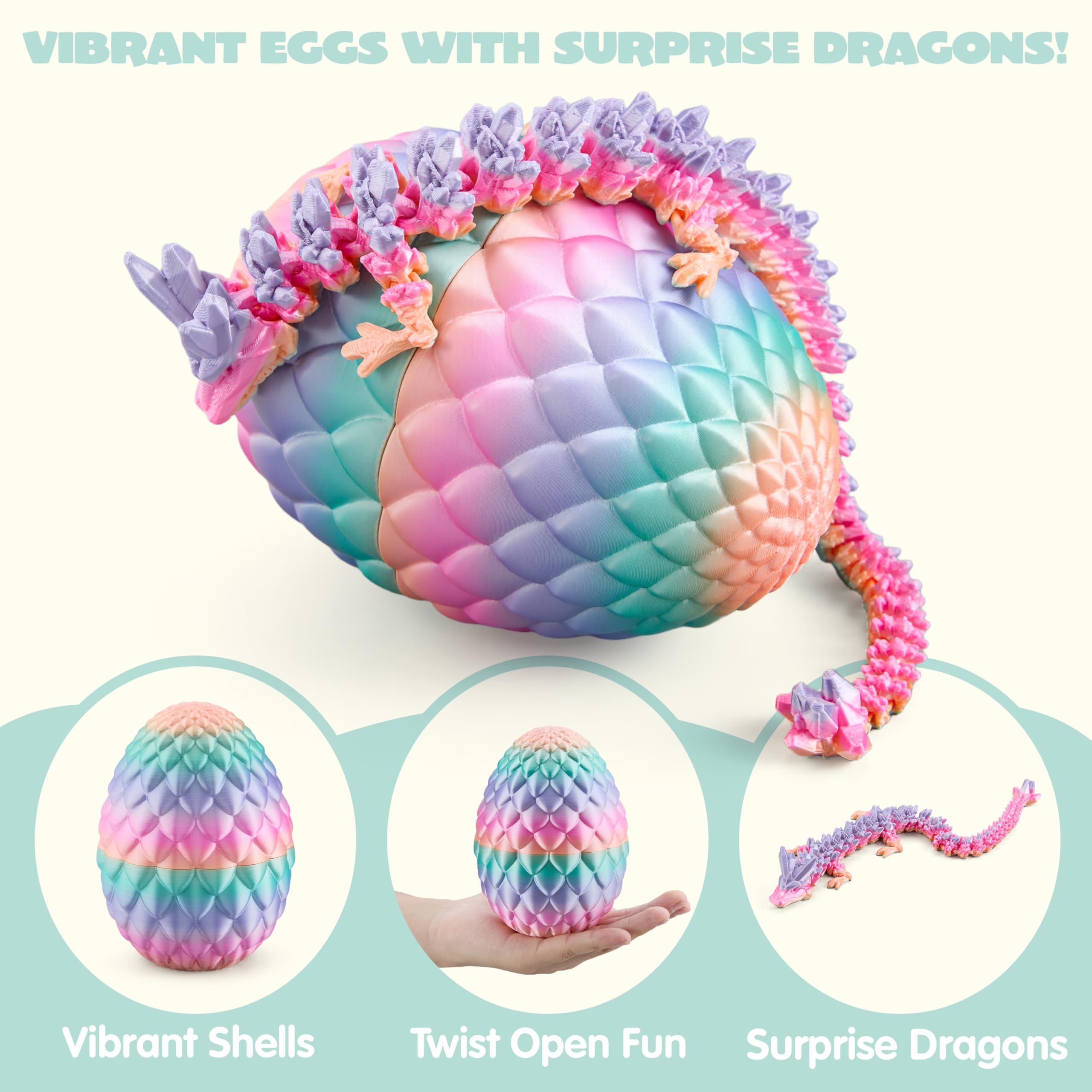 JOYIN dragon inside 12inch reveals a detailed, magical companion after opening.