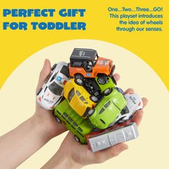 JOYIN dump truck pull-back toy ideal for toddlers and early learning