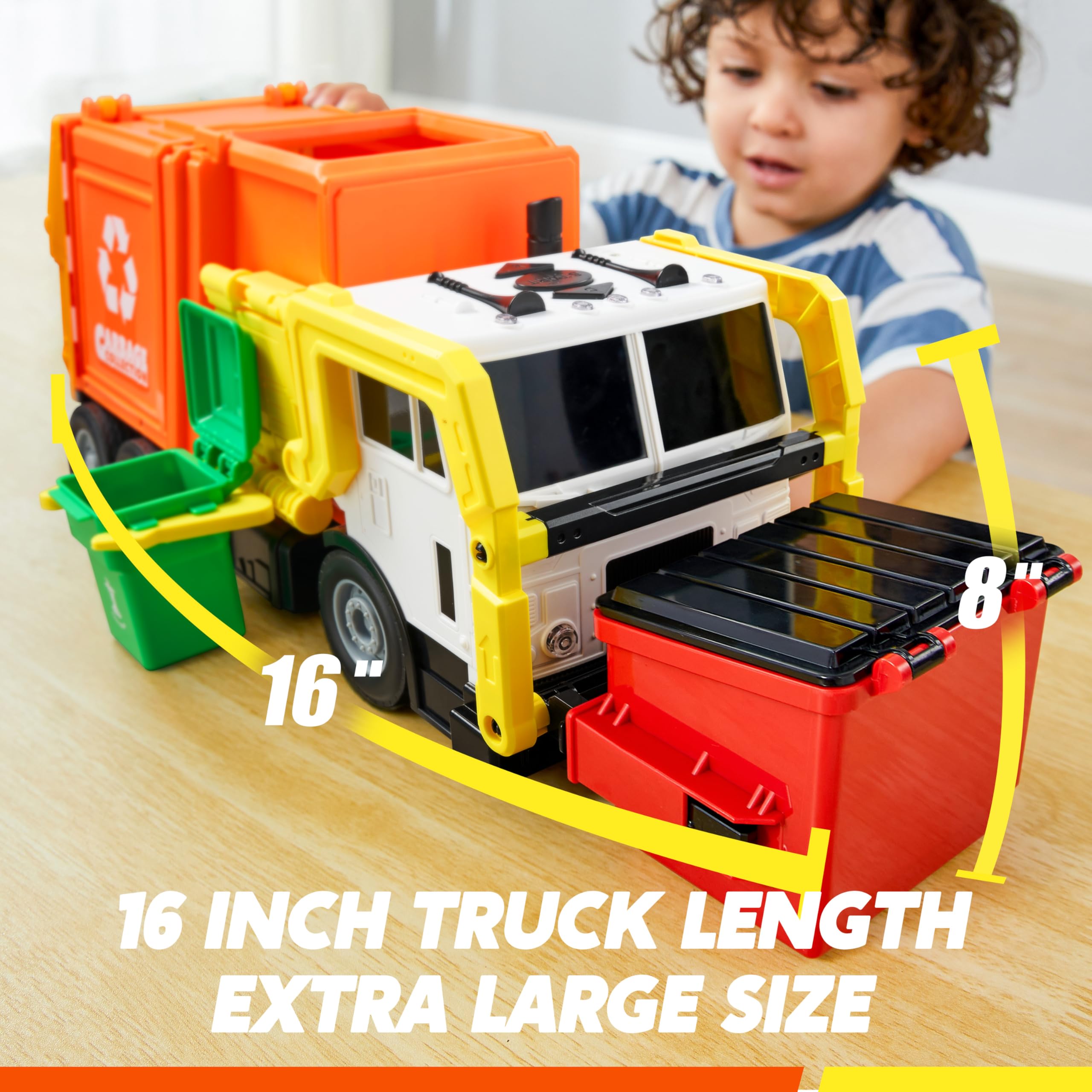 JOYIN dumpster container for realistic trash pickup pretend play.