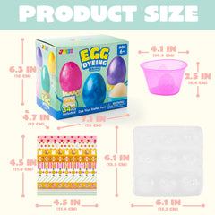 JOYIN Easter Dye Kit dye cups for clean color dipping and mixing