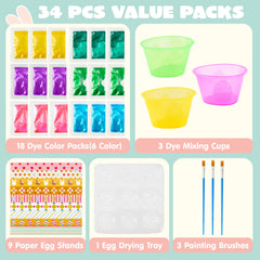 JOYIN Easter Dye Kit egg stands holding decorative eggs securely