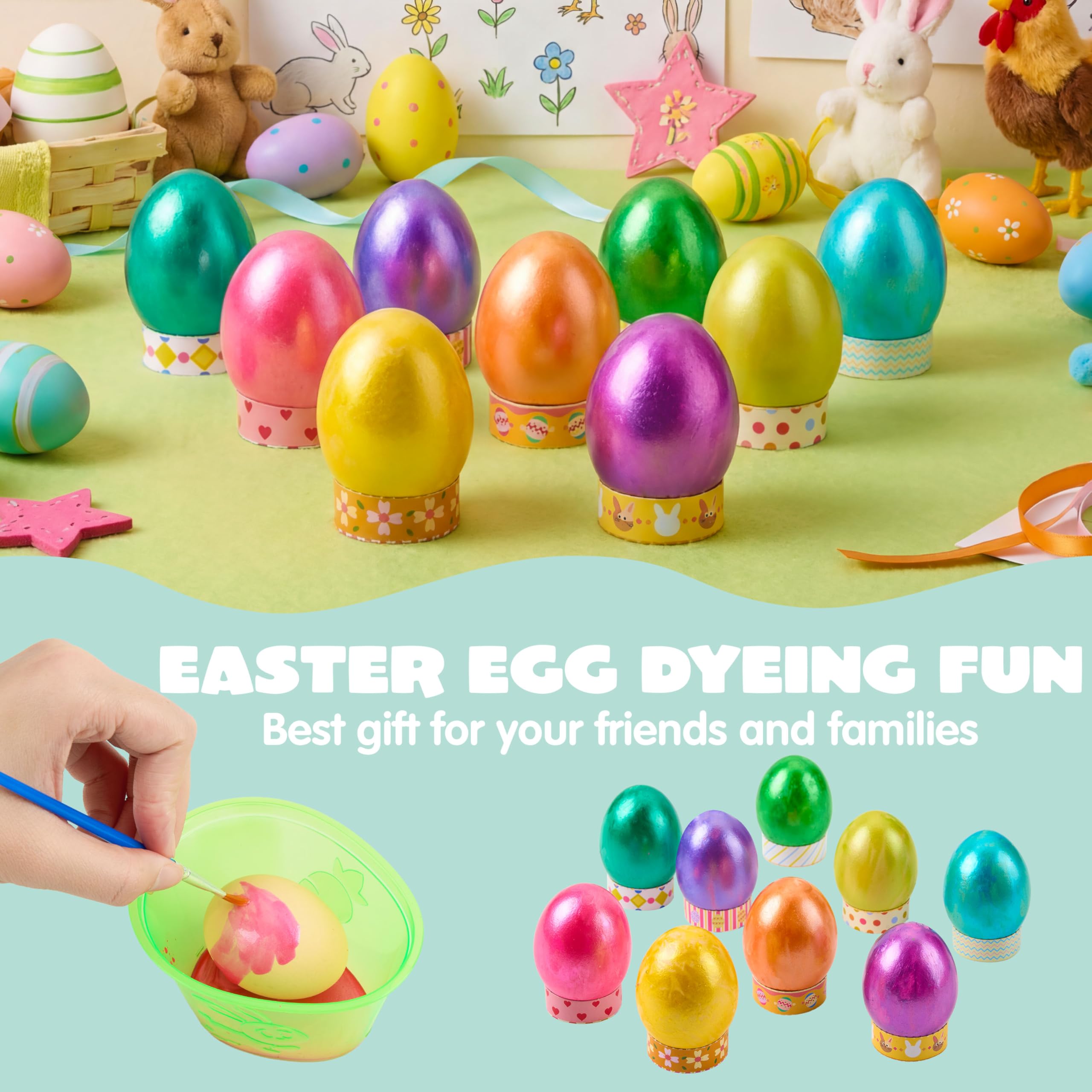 JOYIN Easter Dye Kit liquid dyes set with vibrant, non toxic colors