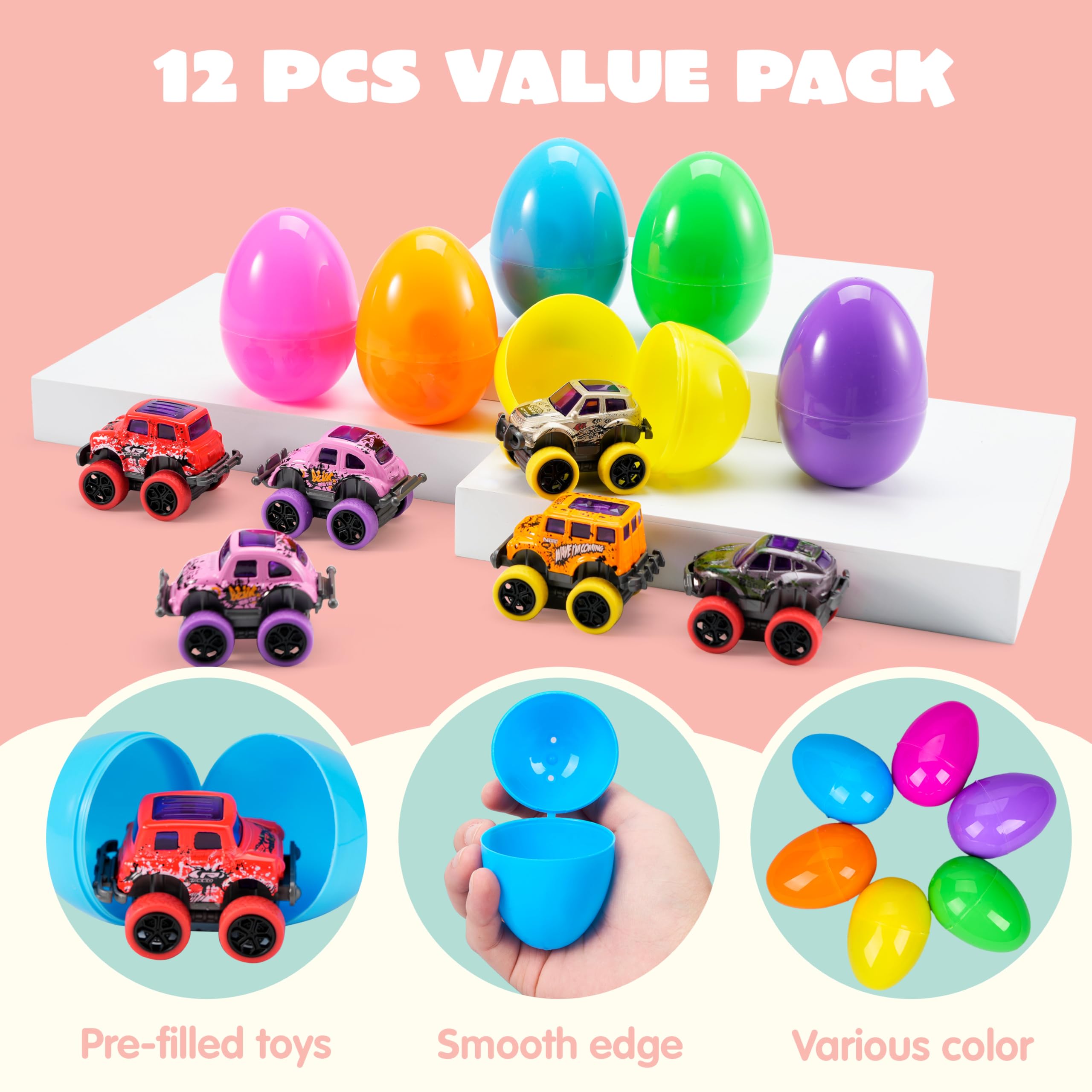 JOYIN 12-piece Easter egg set ideal for gifts and rewards