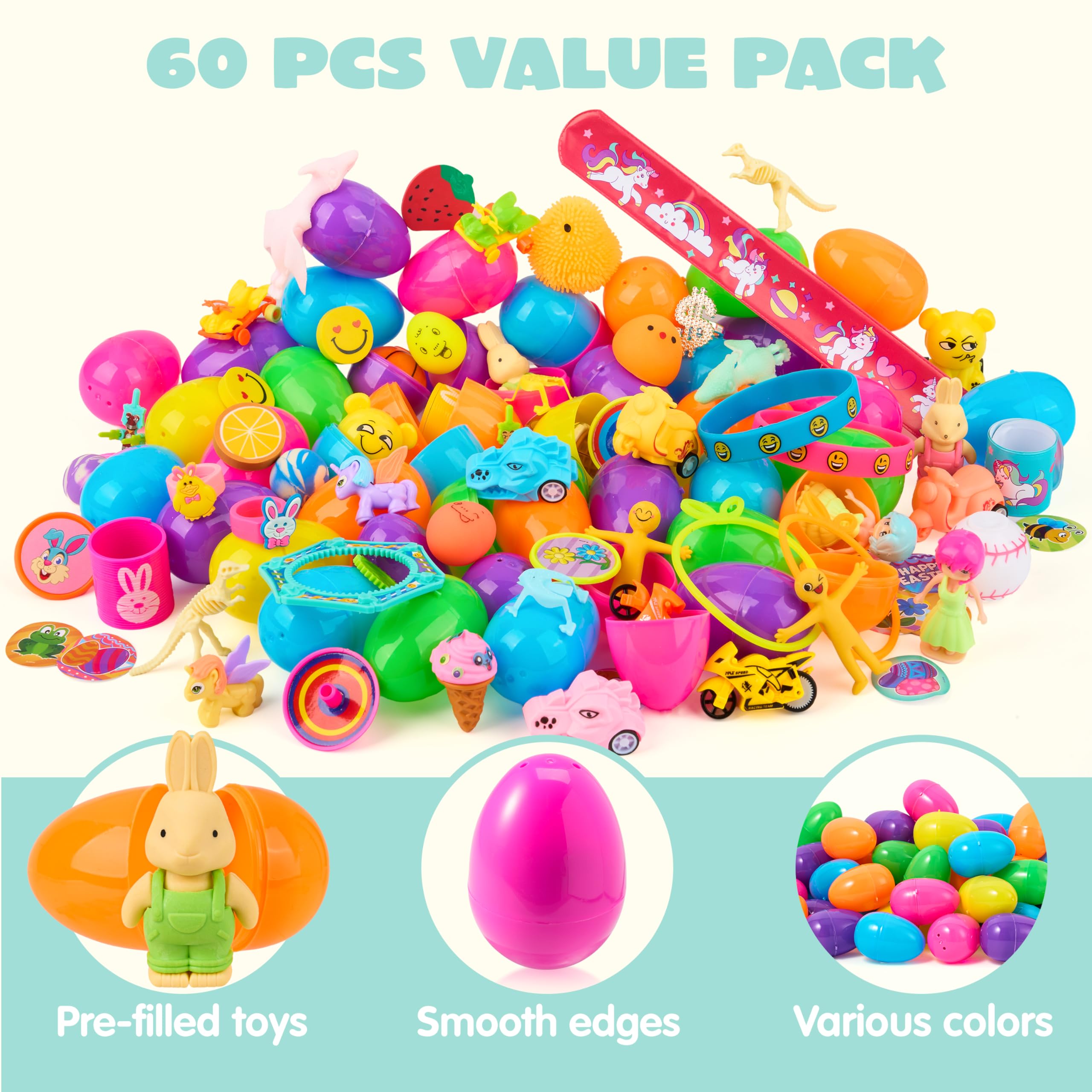 JOYIN Easter egg with sticker inside ideal for rewards and crafts