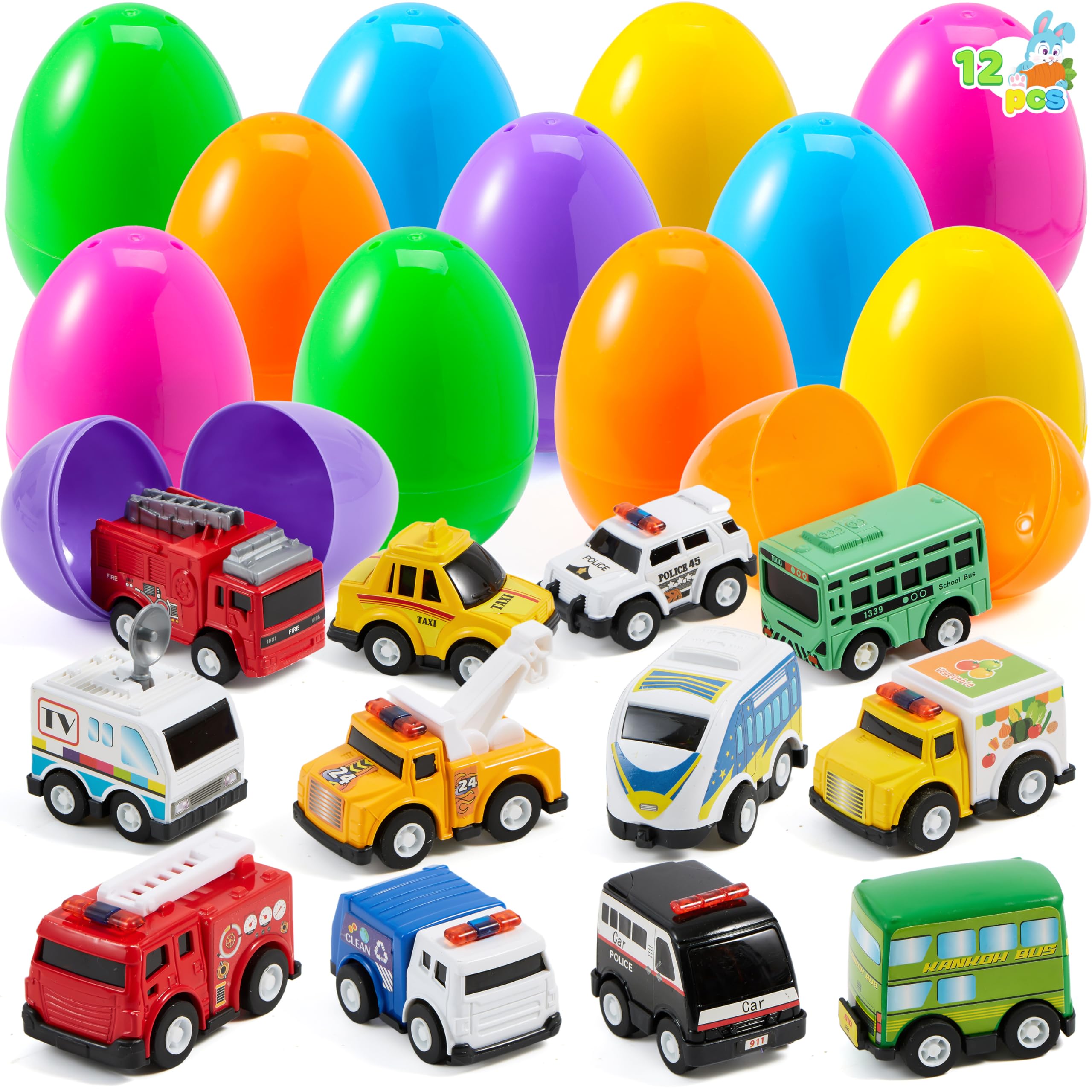 JOYIN 12-pack Easter eggs with toys for exciting egg hunts