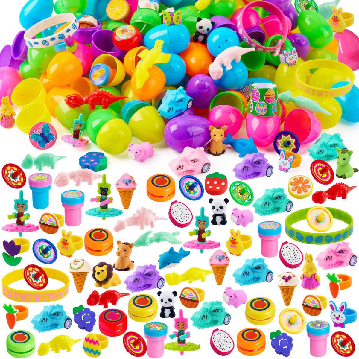 JOYIN Easter eggs 200 pcs shells for quick, colorful egg hunts.