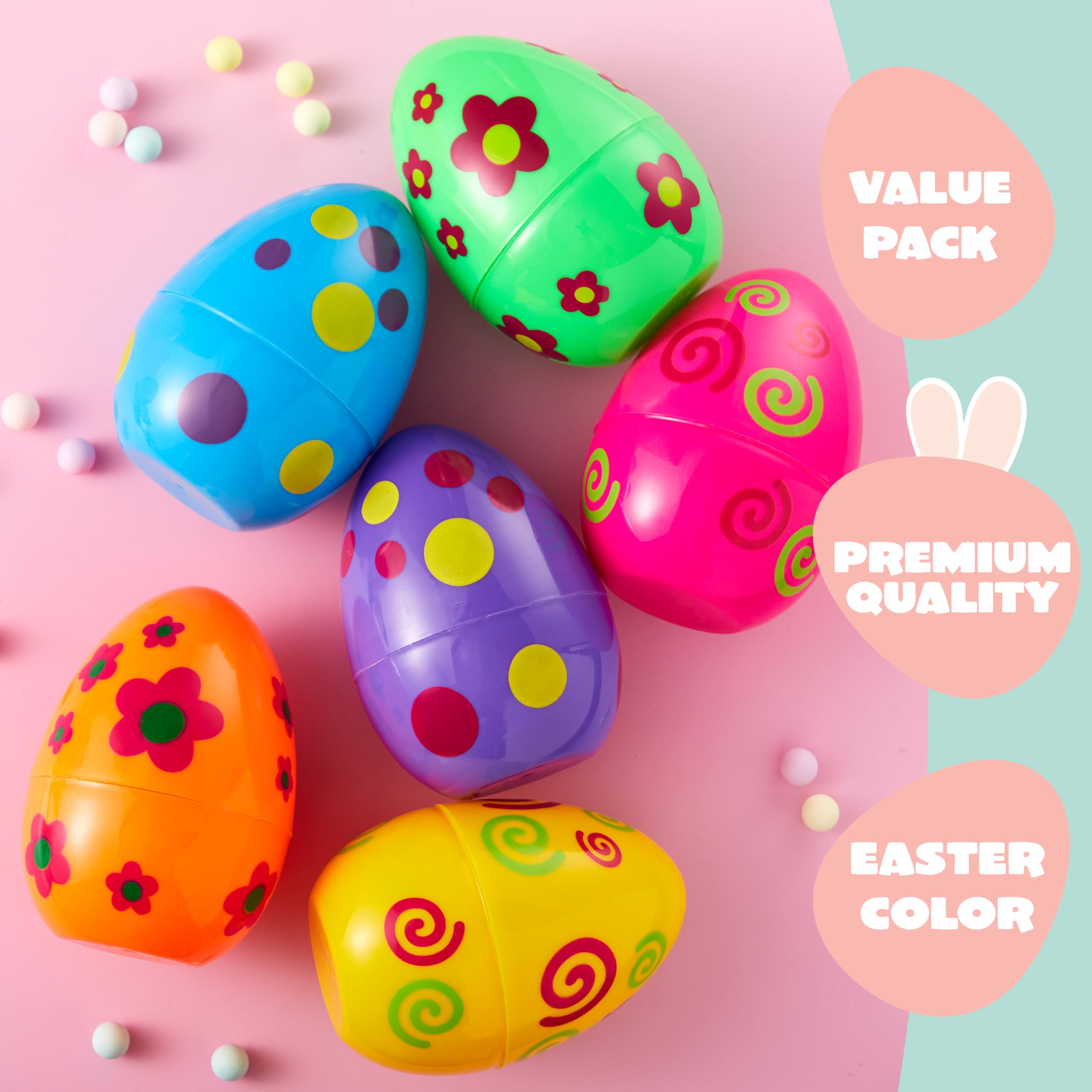 JOYIN Easter eggs close-up reveals intricate printed designs
