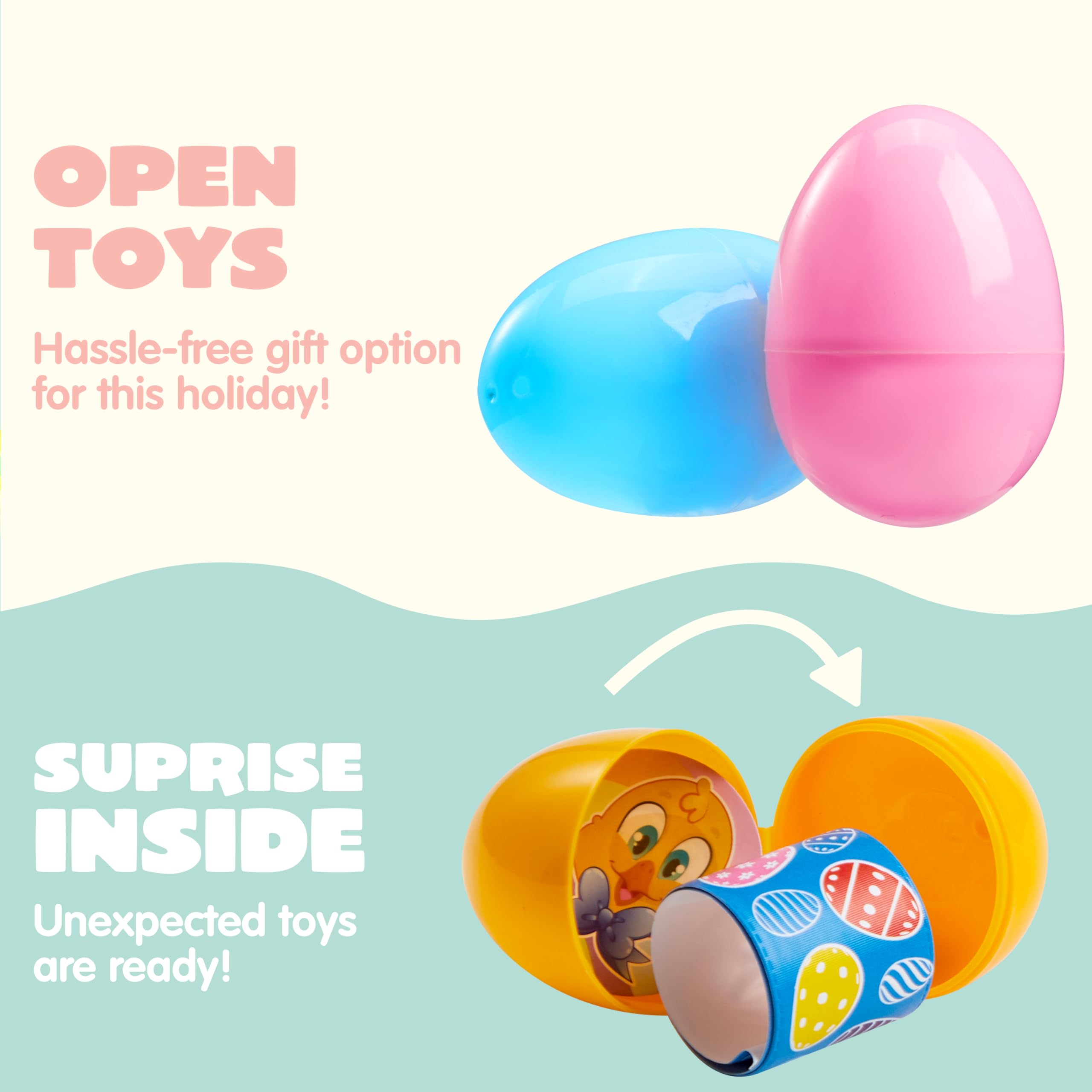 JOYIN eggs include Mochi toys for cute tactile play after the hunt