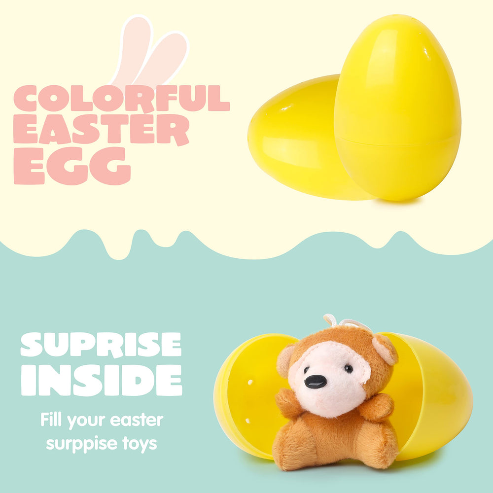 JOYIN 12-piece plush eggs perfect for Easter baskets and party goodies.