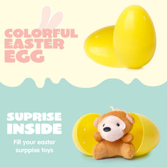 JOYIN 12-piece plush eggs perfect for Easter baskets and party goodies.