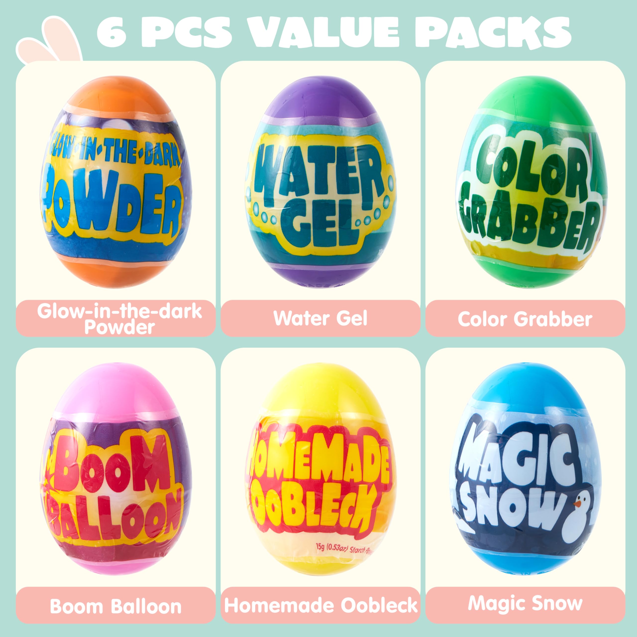 JOYIN Easter eggs unlock six mini science activities for hands-on learning.