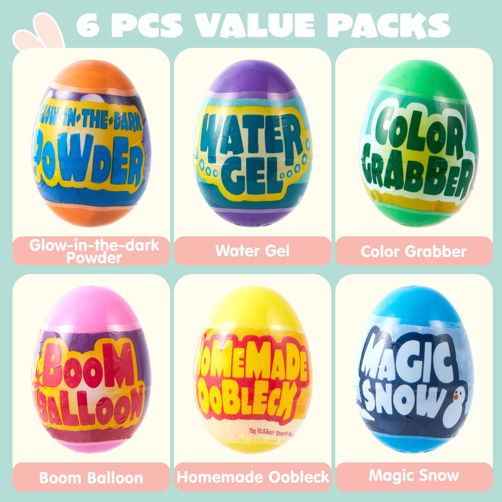 JOYIN Easter eggs unlock six mini science activities for hands-on learning.