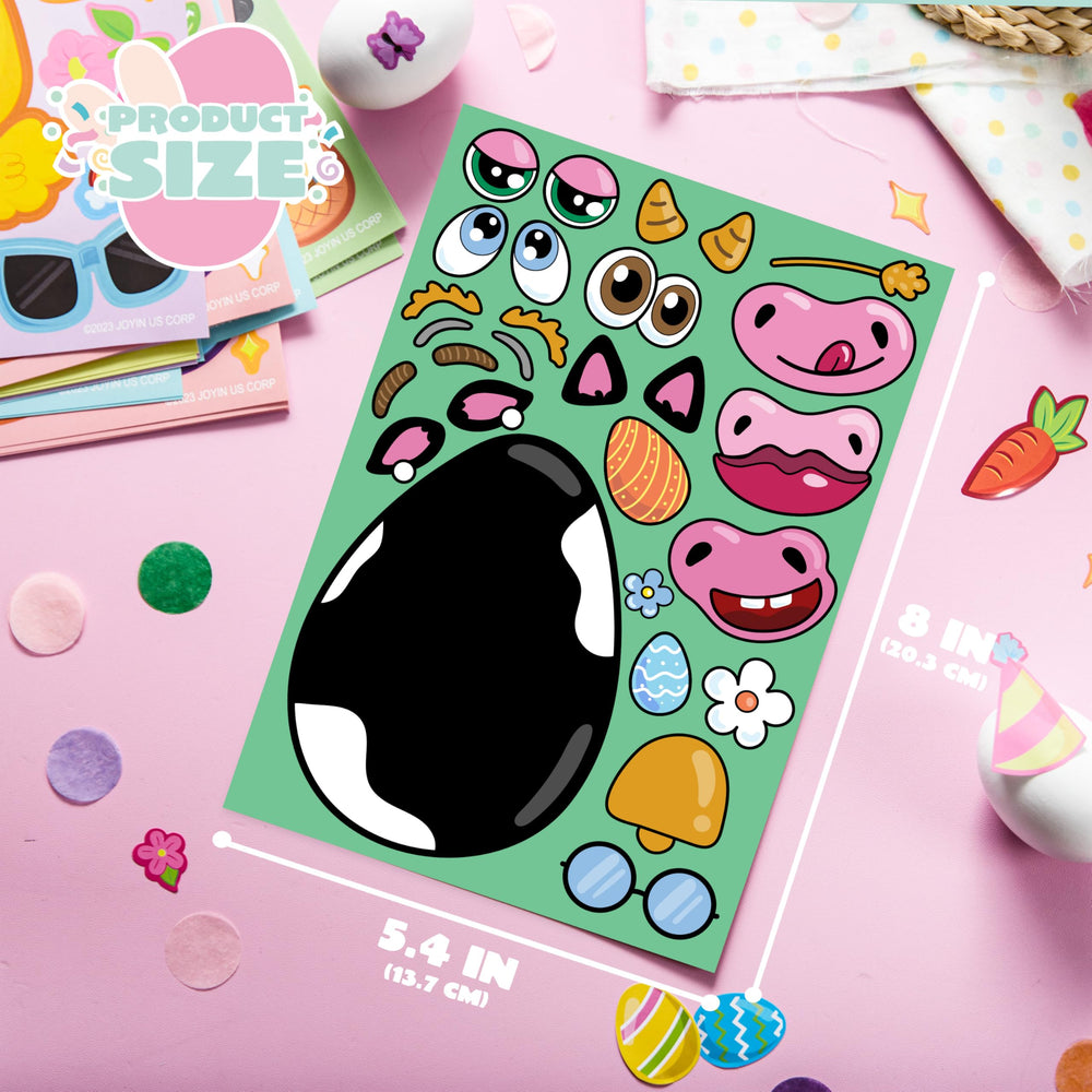 JOYIN Easter stickers chicken face suitable for classroom activities.