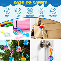 JOYIN easy-to-carry fidget keychain for portable stress relief.