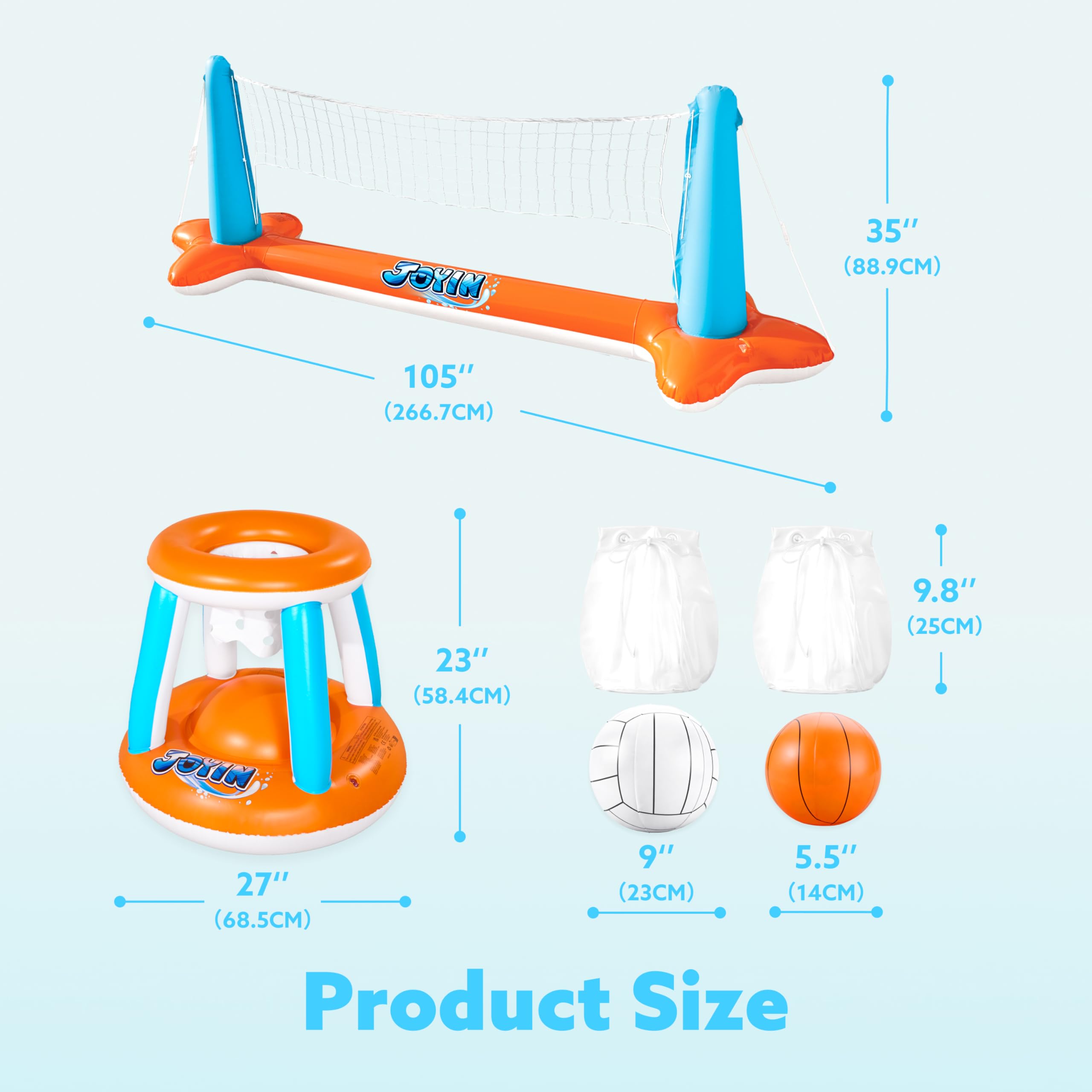 JOYIN items inflate quickly for fast setup at pool parties