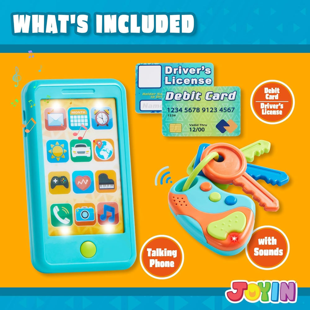 JOYIN electronic keyfob toy with press buttons for interactive play