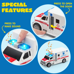 JOYIN emergency vehicle playset pack for varied pretend play sessions.