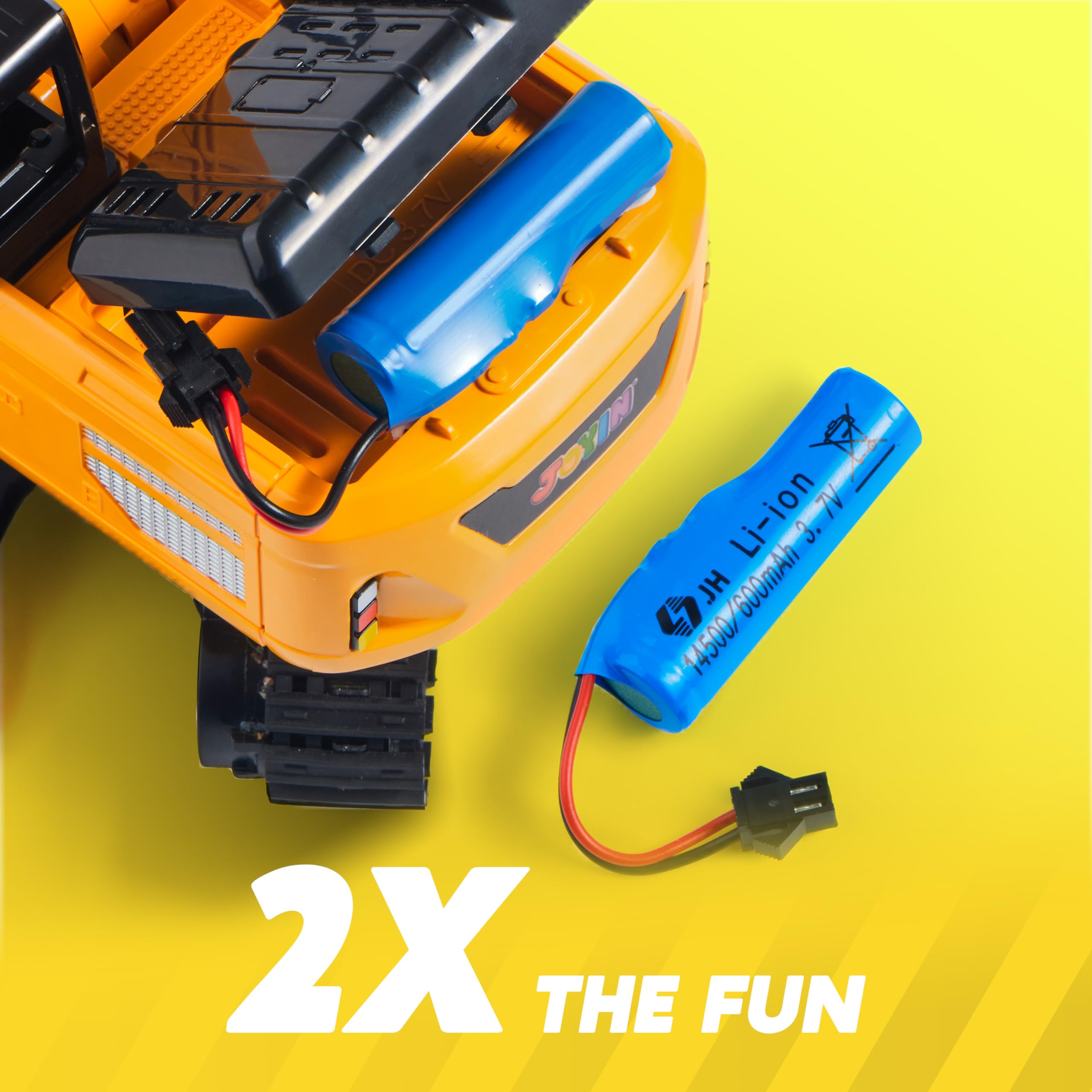 JOYIN rechargeable battery pack included for longer play sessions.