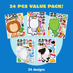 JOYIN face stickers elephant – big friendly character encourages hands-on decorating and group projects.
