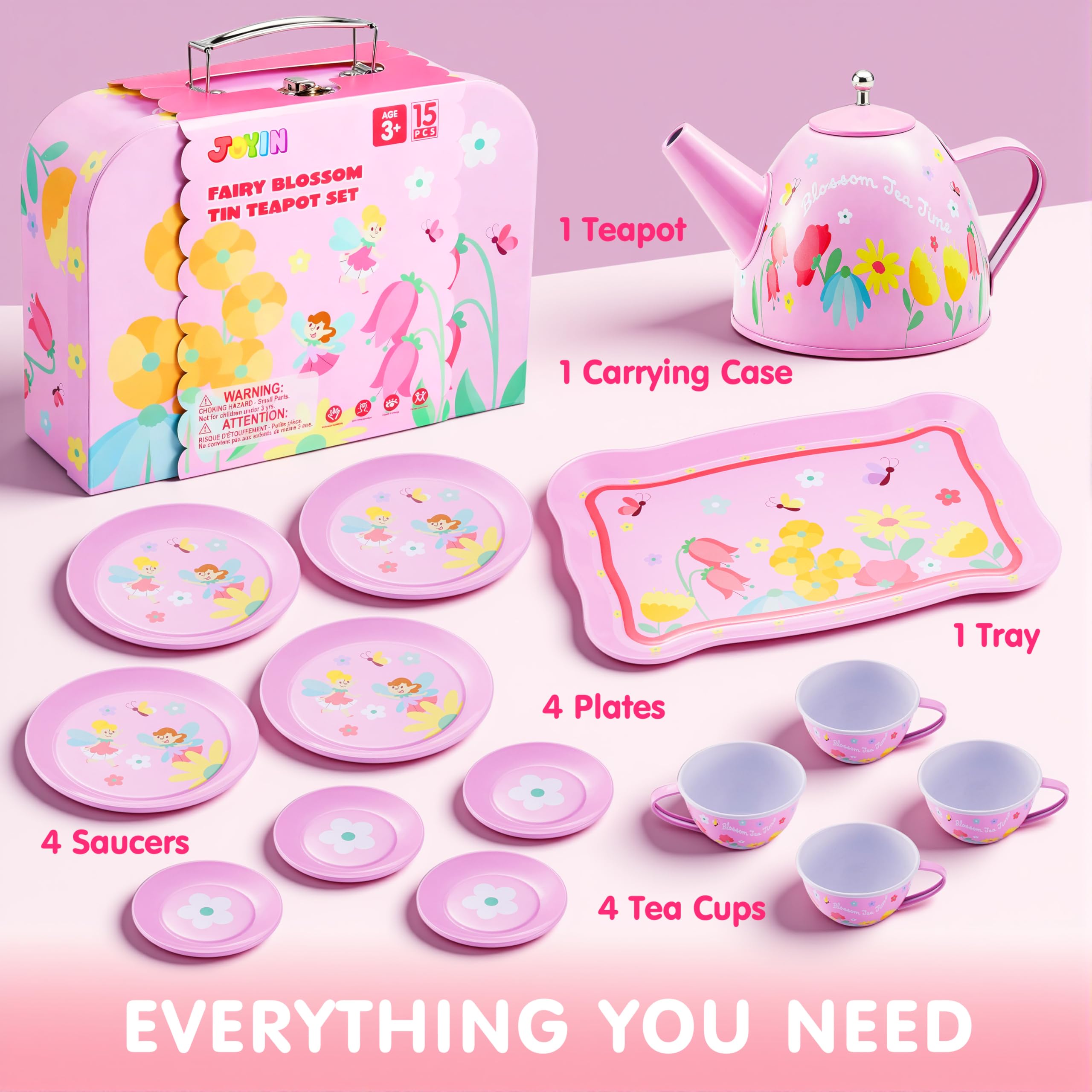 JOYIN Fairy Blossom Tea Set cups invite sharing and imaginative storytelling