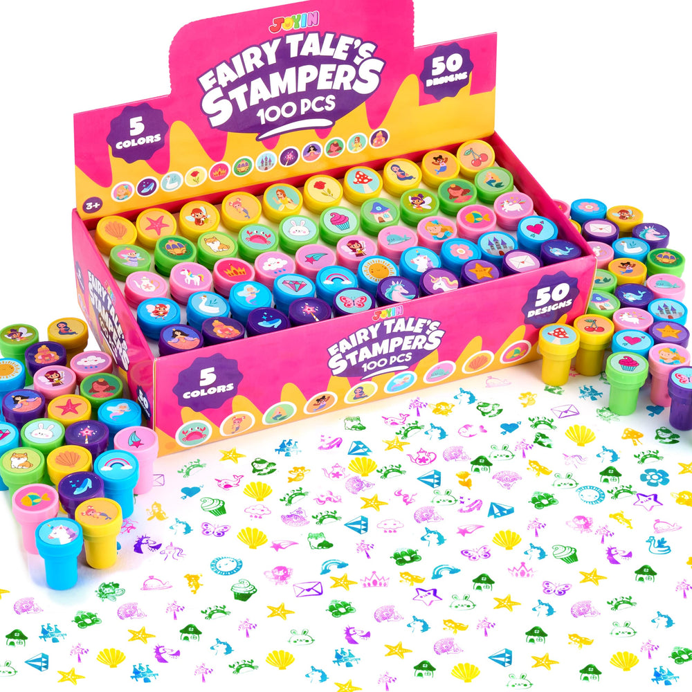 JOYIN FairyTale mermaid design stamps for classroom rewards and party favors