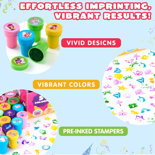 JOYIN FairyTale princess design stamps ideal for arts and crafts