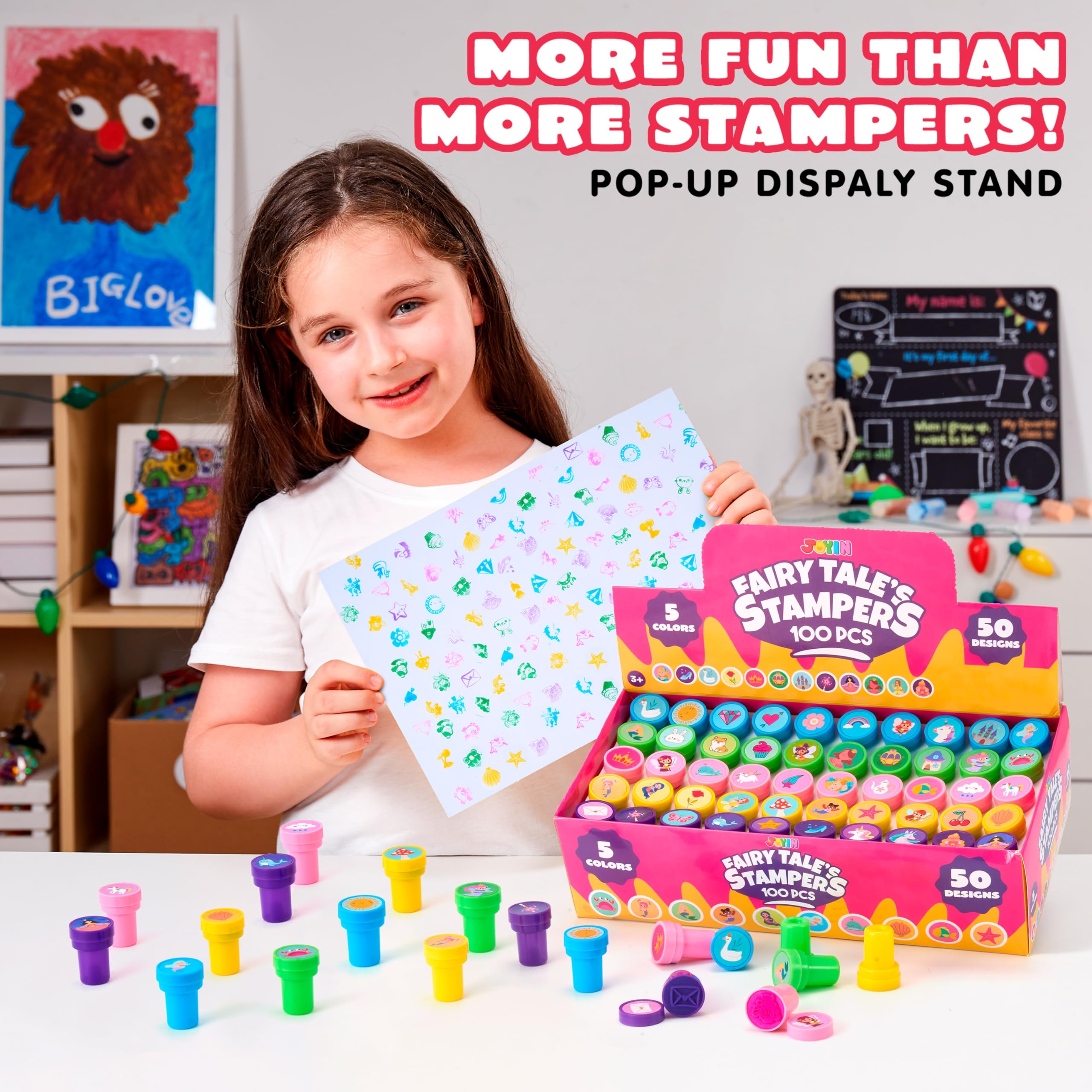 JOYIN FairyTale unicorn design stamps spark imaginative play and rewards