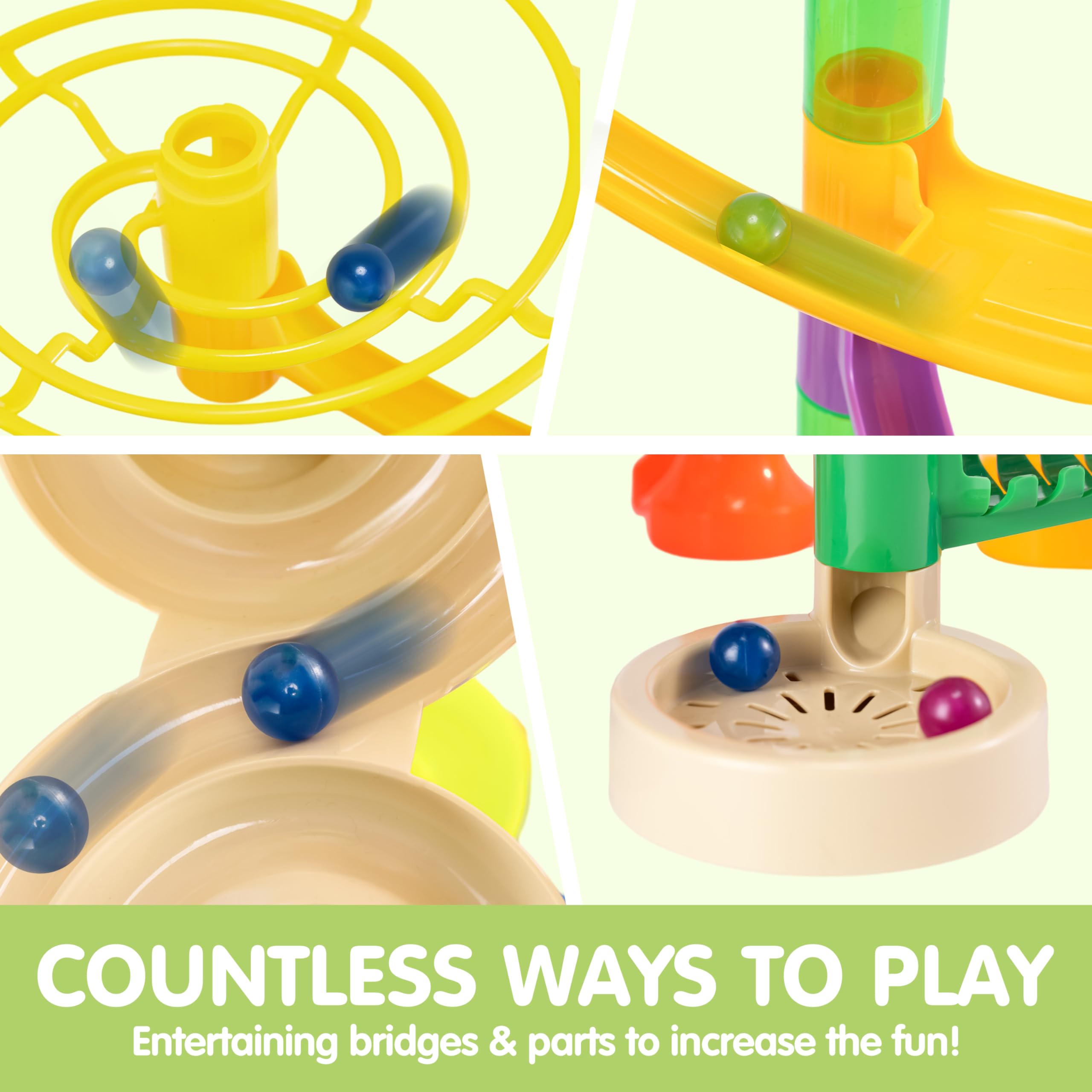 JOYIN family playtime—parents and kids race marbles together