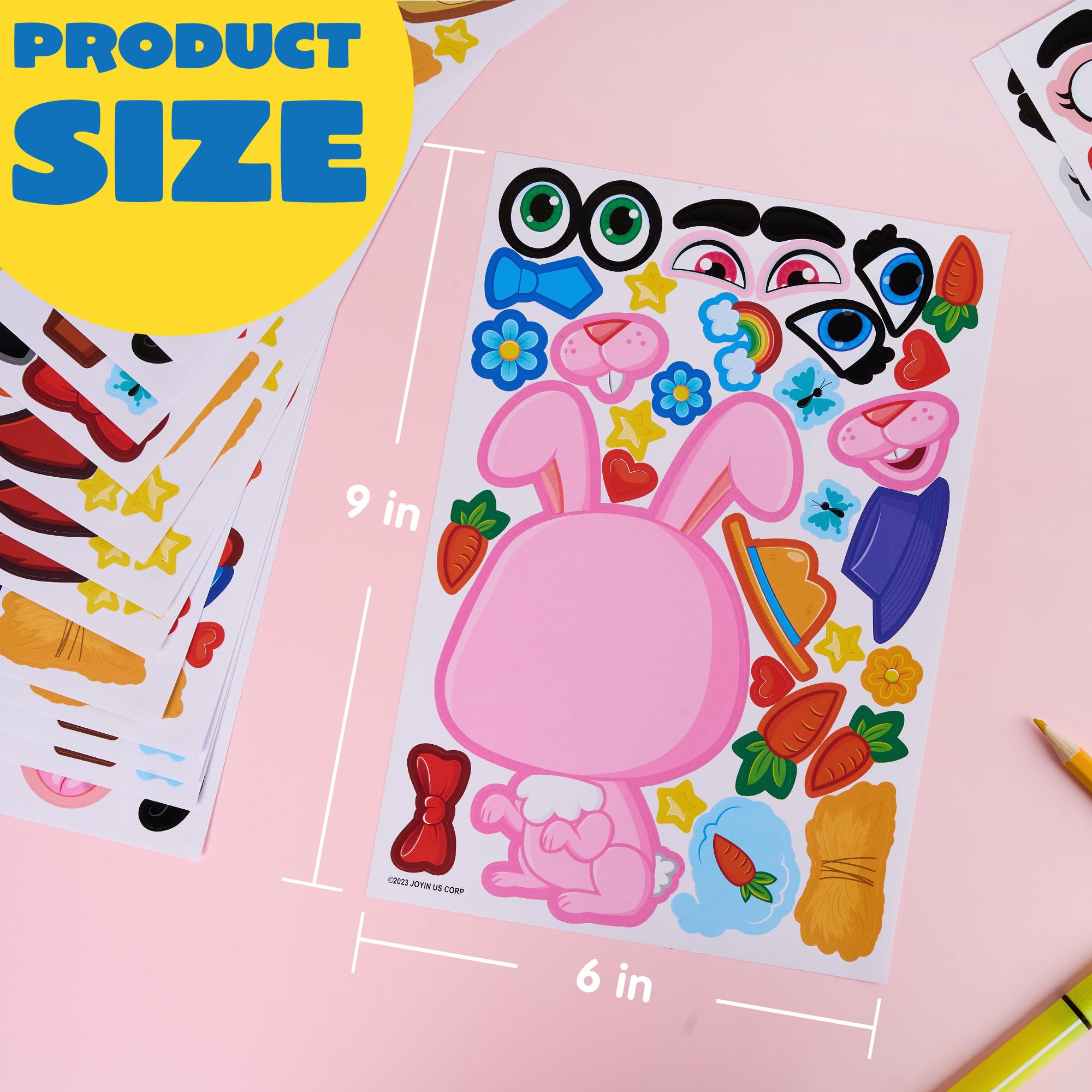 Joyin eyes/mouth/eyebrows sticker sheet for endless face play