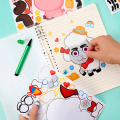 Joyin rabbit farm sticker for fun DIY face art