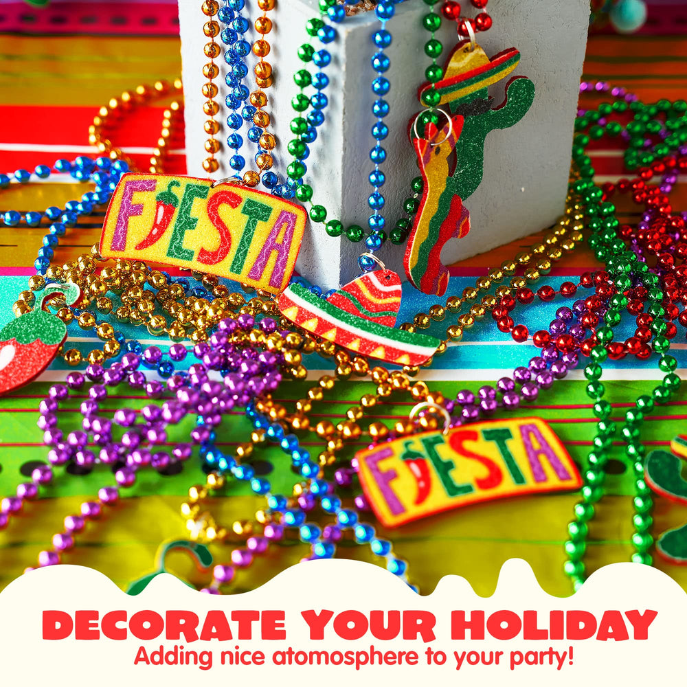 JOYIN fiesta color necklaces in bold hues for event decorations