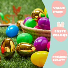 JOYIN-fillable easter eggs 2-3 inch opening for easy filling.