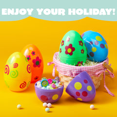 JOYIN fillable Easter eggs opened to hide treats