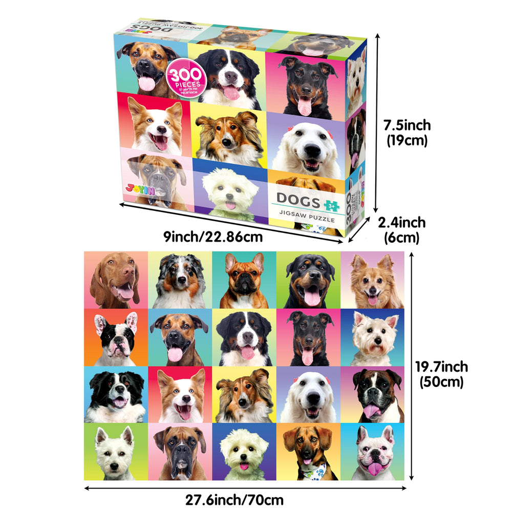 JOYIN 27.6 by 19.7 inch finished puzzle for display.
